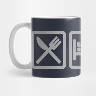 Eat Sleep MT Grey Mug